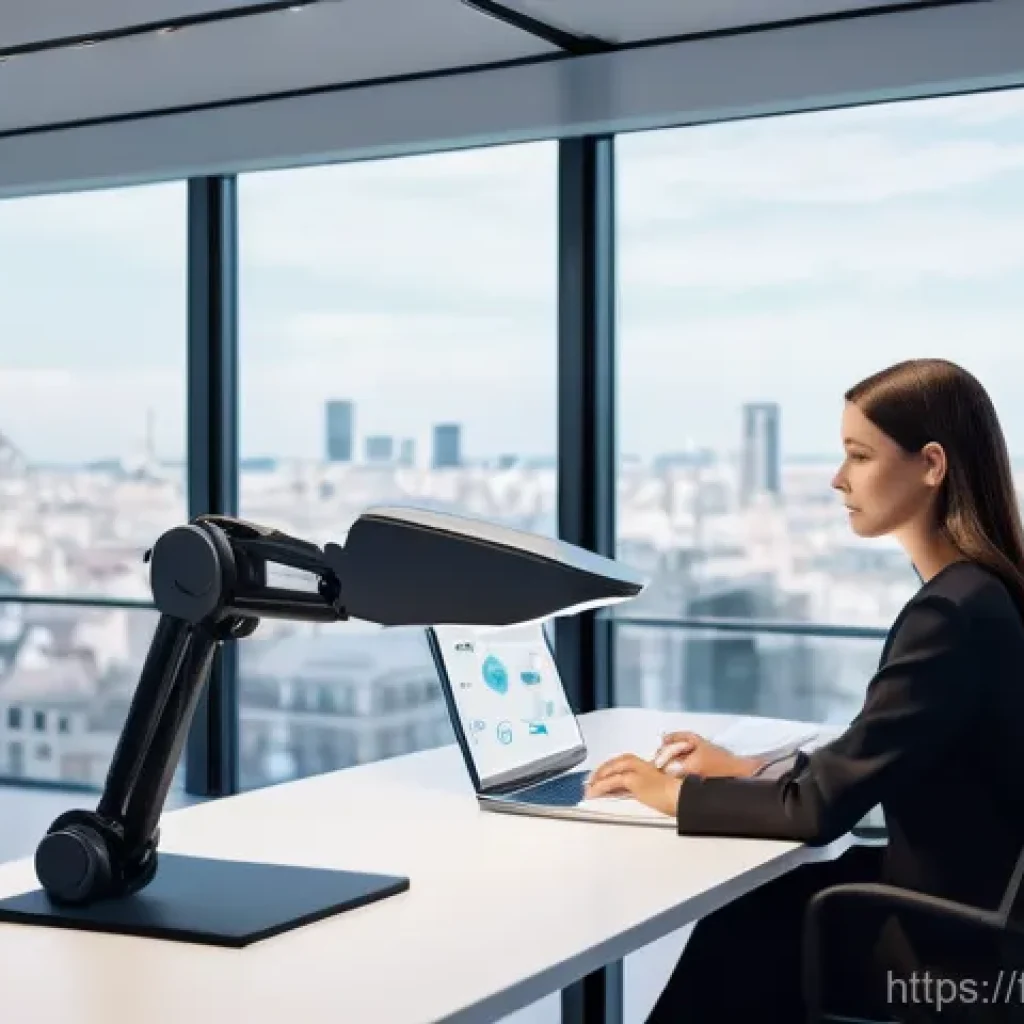 직업상담사와 경력 코칭 비법 - **Prompt 1: AI as a Collaborative Partner**
    A modern, bright French office interior during the d...